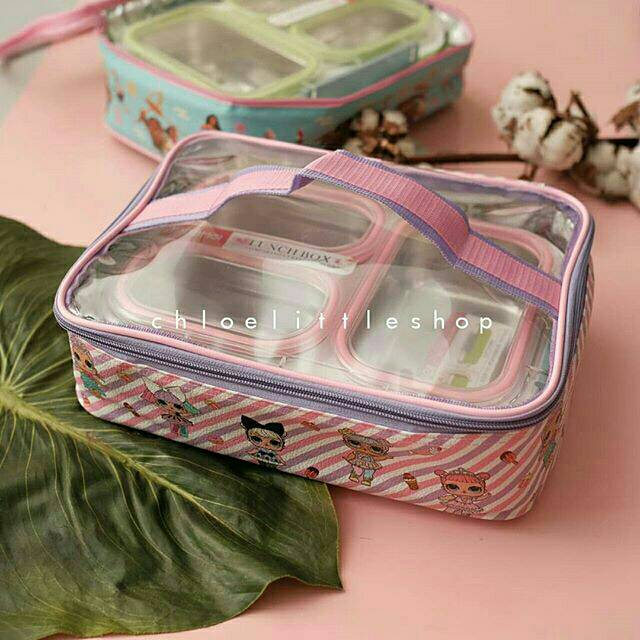 Tas / Lunch bag untuk lunch box / kotak makan Tedemei