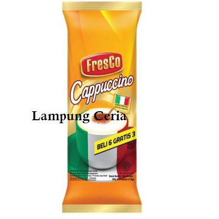 

Fresco Kopi Instan Cappuccino Bag Beli 6 Gratis 3 - 25 G