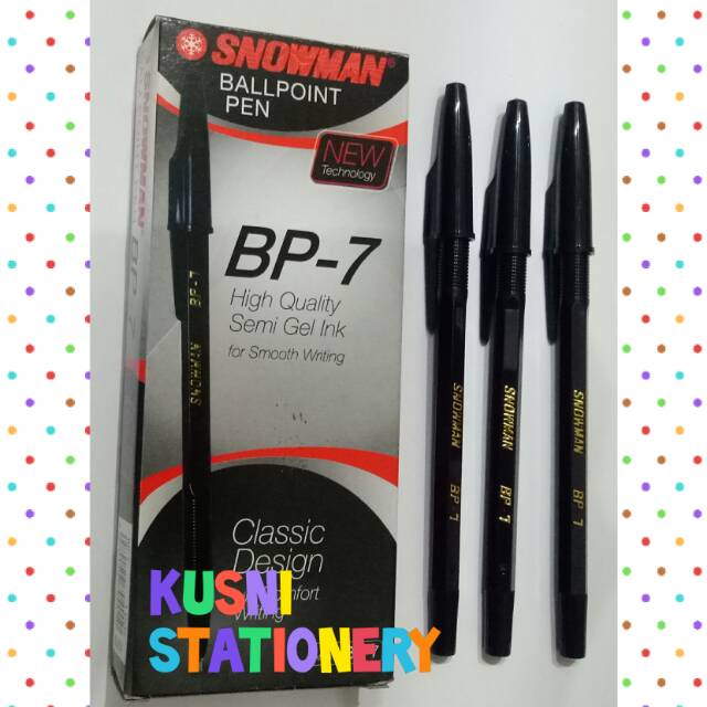 

Bolpen / Bolpoin / Pen / Pulpen Snowman BP 7