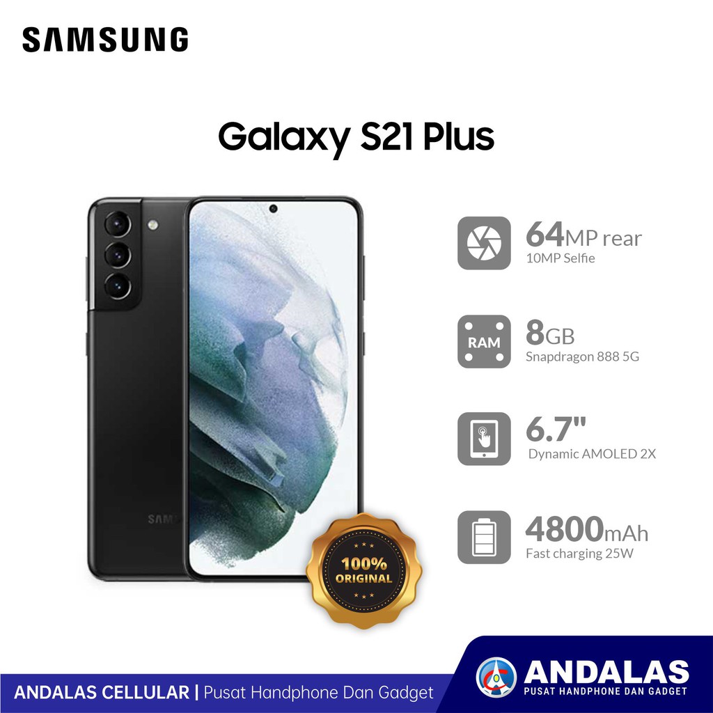 Samsung Galaxy S21 Plus 5g Sm G996b Ds 5g 8 256gb Garansi Resmi Shopee Indonesia