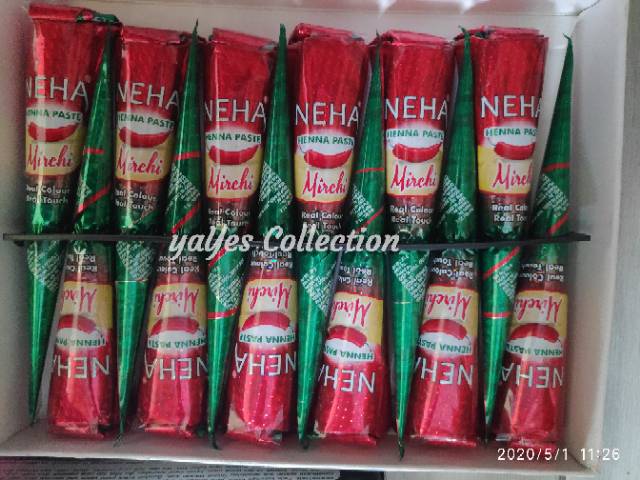 Henna cone Kuku nail neha mahendi hand painting lukis tangan hena marron clasik white black red