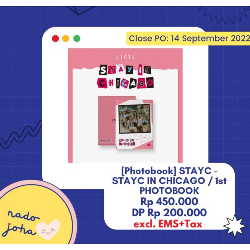 [DP PO] Photobook STAYC - STAYC IN CHICAGO / 1st PHOTOBOOK