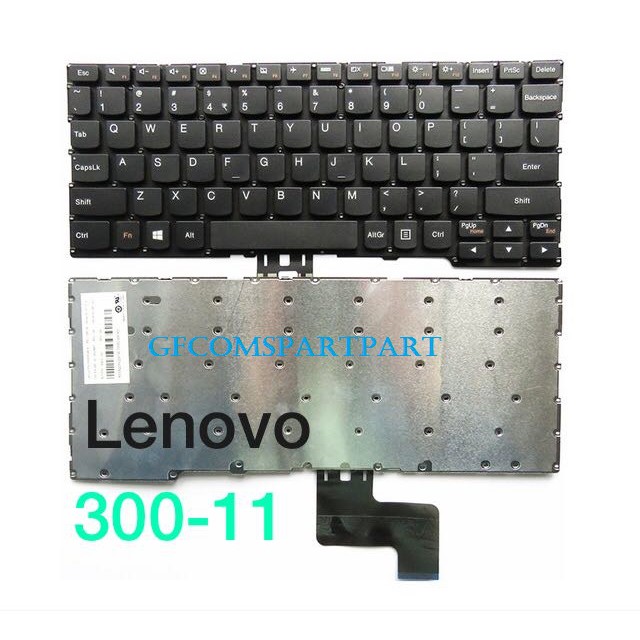 Lenovo Yoga 300-11IBR 300-11IBY Keyboard US Black Without Frame