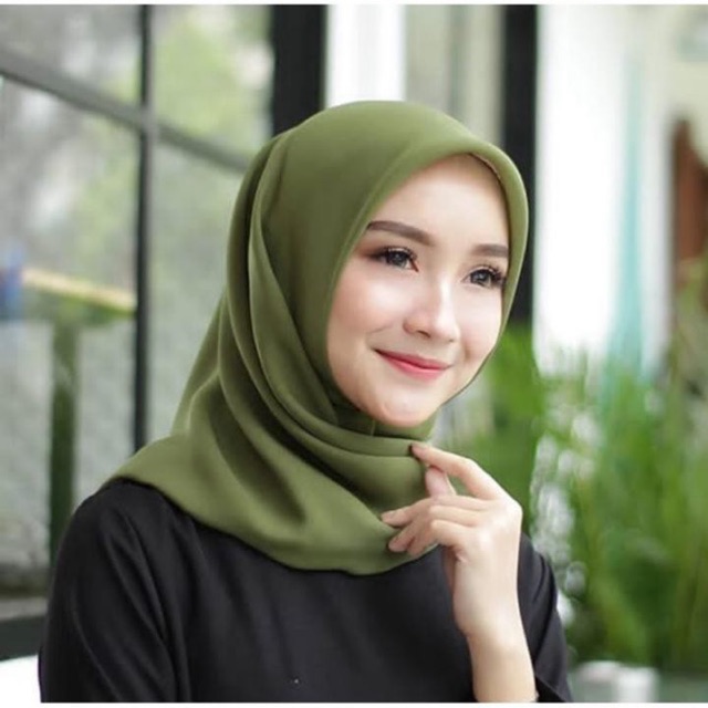 (KJI) (PROMO) HIJAB POLYCOTTON BELLA SQUARE DOUBLE HYCON PREMIUM