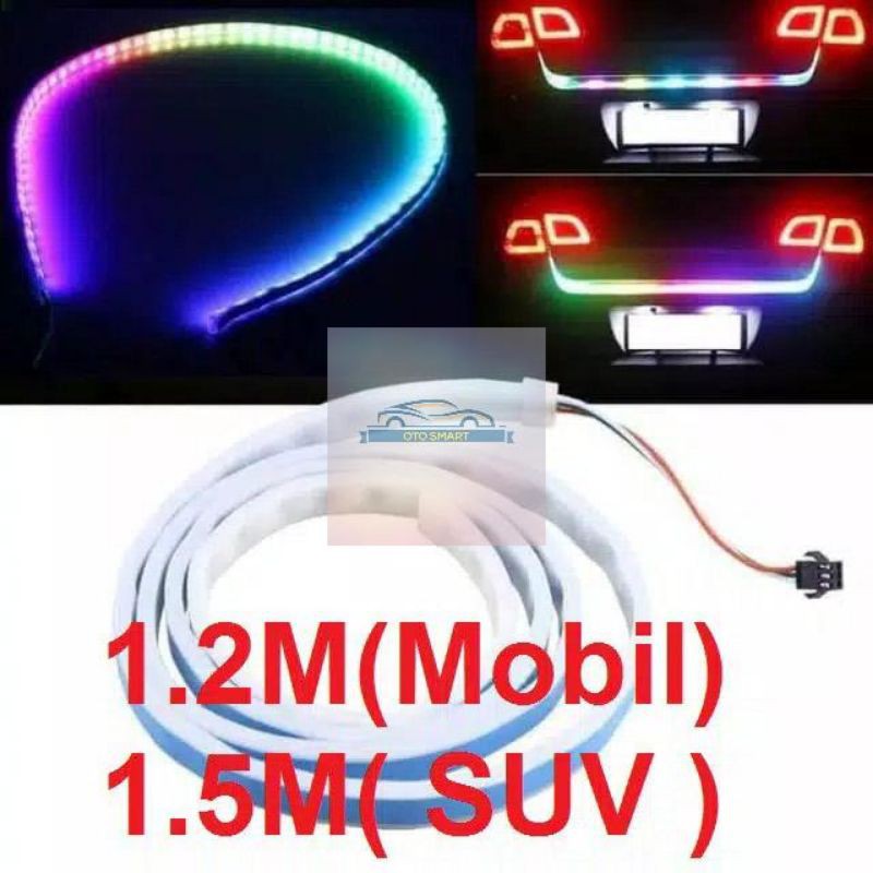 Lampu Strip DRL RGB 12V TAIL LED Lampu Bagasi Pintu Belakan Mobil Stop Sein Signal