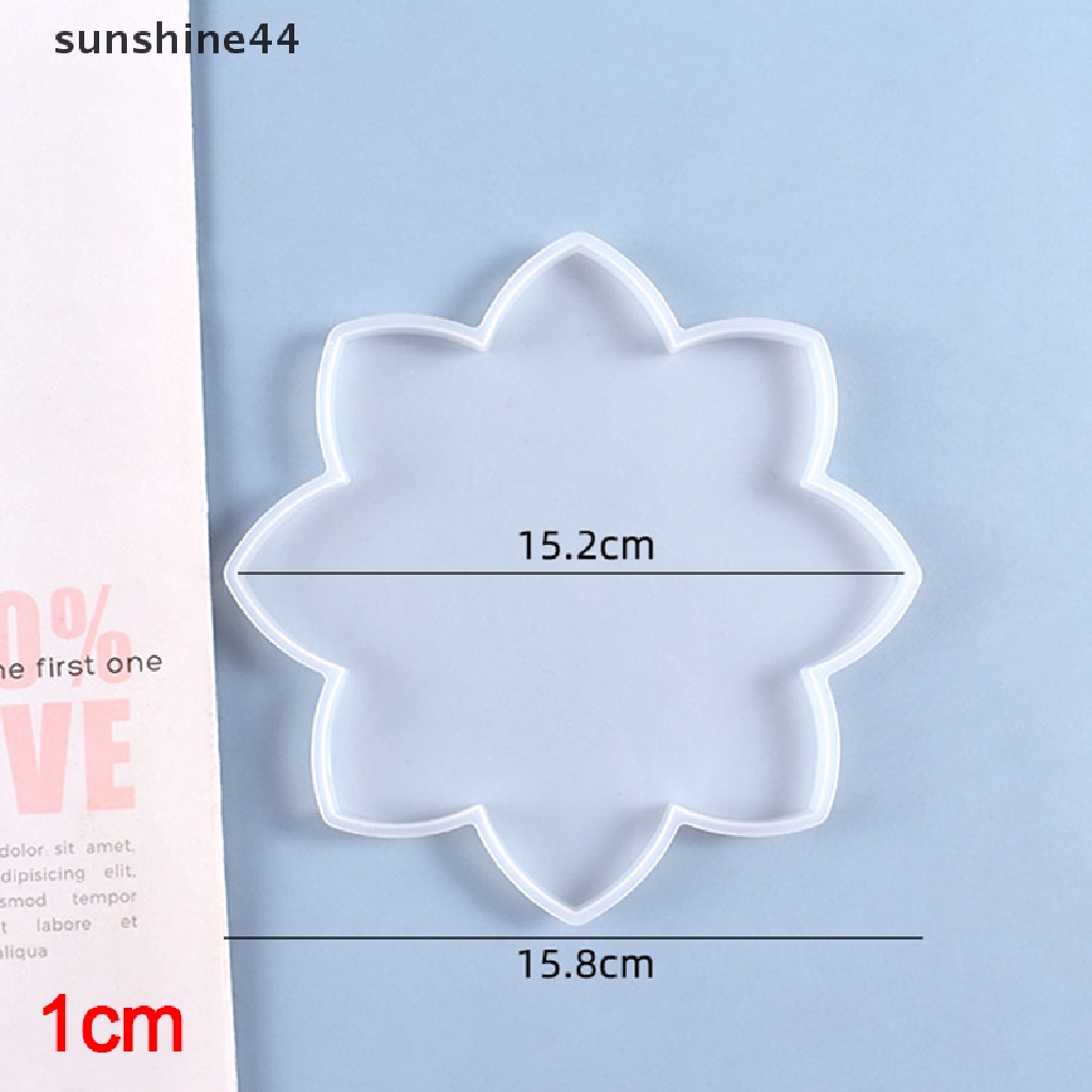 Sunshine Cetakan Resin Epoxy Bentuk Bunga Teratai Bahan Silikon Untuk Membuat Kerajinan Tangan DIY