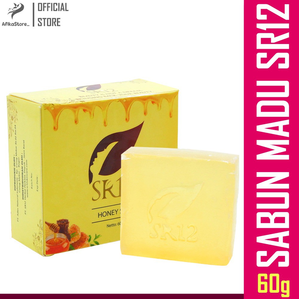 Honey Soap - Sabun sr12 - Pembersih Wajah - Sabun Madu - sabun batangan - sr12 skincare