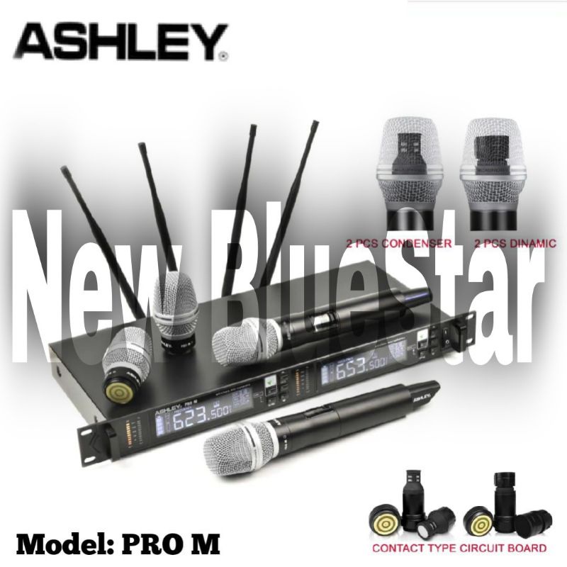 Mic Wireless Ashley PRO M Original Dynamic - Condenser