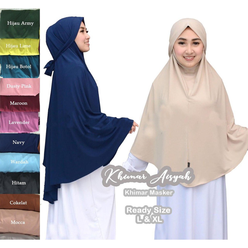 Paket Kombo Tas Bahu Wanita Bahan Denim Tote Bag Yura Bundling Khimar Aisyah