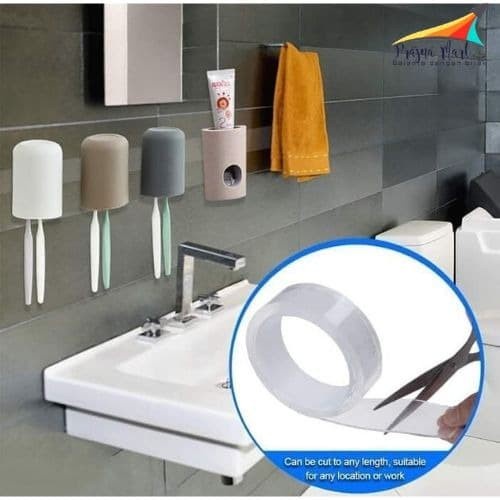 

Chrysa | Lem Tape Super Kuat Tebal - Lem Transparan washable reuse ivy grip