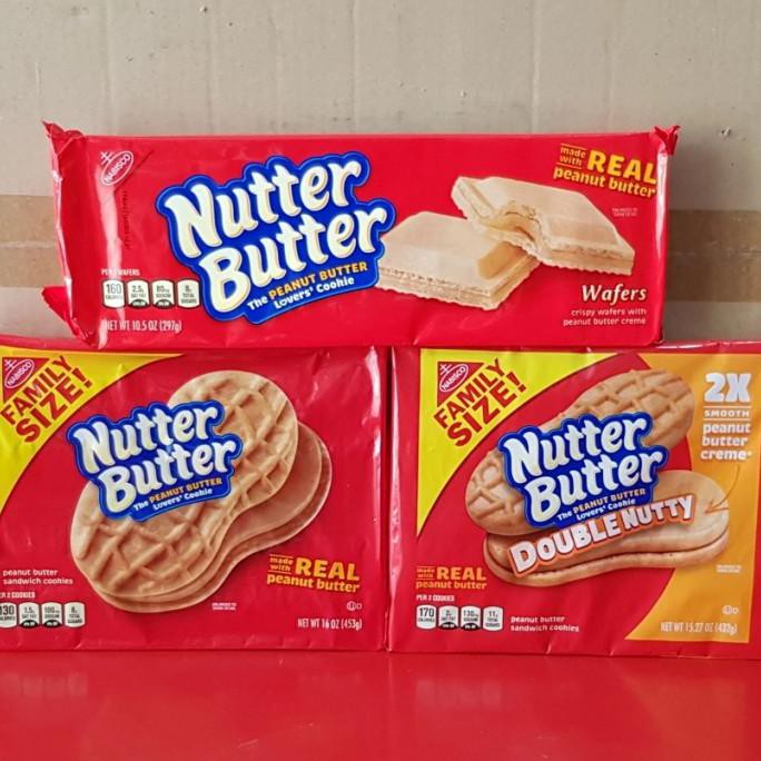 

PROMO NUTTER BUTTER SANDWICH COOKIES PEANUT BUTTER COOKIES KRIM KACANG USA - DOUBLE NUTTY