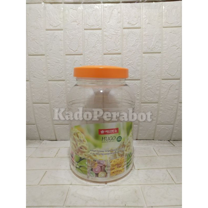 toples hugo bulat 10L - toples lionstar kedap udara - toples asinan