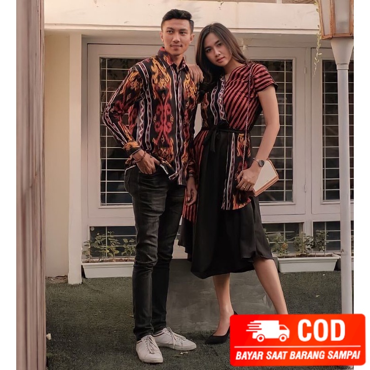 BAJU COUPLE DRESS AYAMIA ANDIN/BATIK  DRESS KONDANGAN / DRESS NATAL / BATIK COUPLE KONDANGAN / DRESS