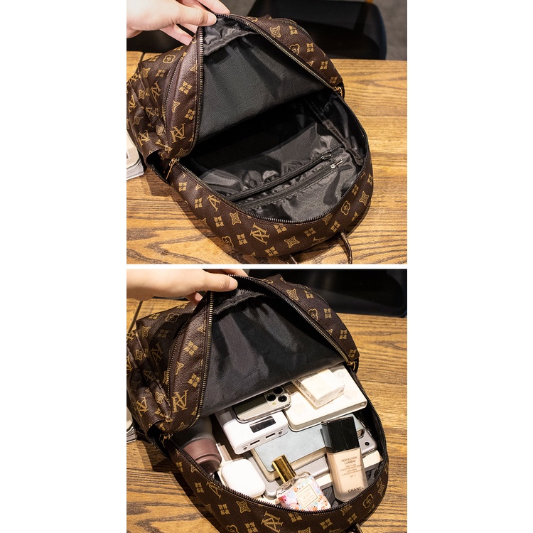 Ransel Wanita  kulit buatan tahan air Besar tas large backpack perempuan tas galas Fashion Travel Backpack beg belakang import ransel  beg sandang Women's Bags Ladies  1130