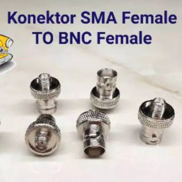 Konektor SMA Female TO BNC Female HT Baofeng Pofung UV5R UV82 Weirwei Berlin