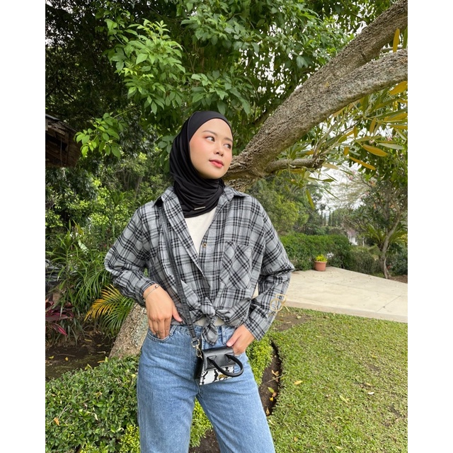 ANNA SHIRT / KEMEJA TARTAN WANITA-IRON