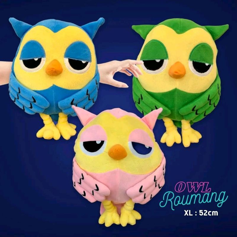 BONEKA OWL ROUMANG BURUNG HANTU BESAR XL 20&quot;