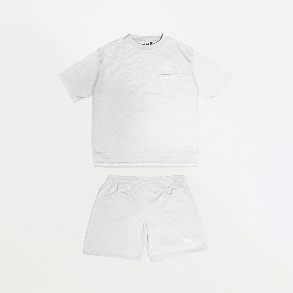 John &amp; Jill Oversize Short Sleeve Saku &amp; Short Pants - Basic Set