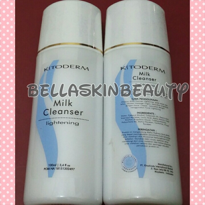 KITODERM MILK CLEANSER LIGHTENING | SUSU PEMBERSIH KULIT WAJAH SEKALIGUS MENCERAHKAN