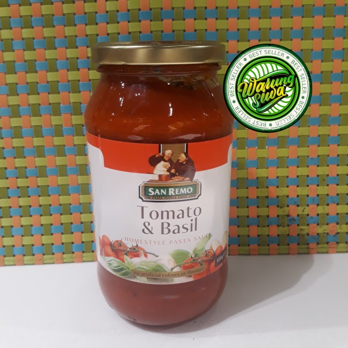 

san remo tomato & basil pasta sauce 500 gram