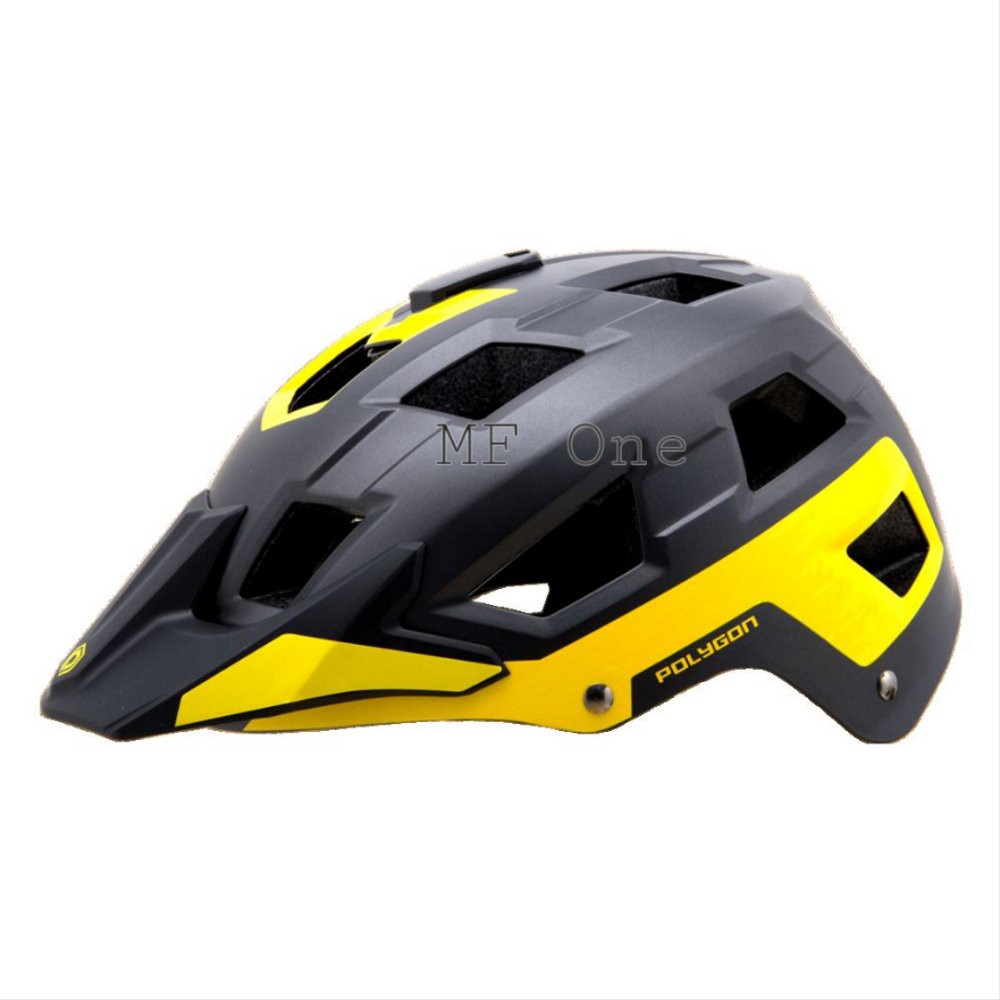 Helmet Enduro Helm Polygon Ramp Matt Yellow Berkualitas