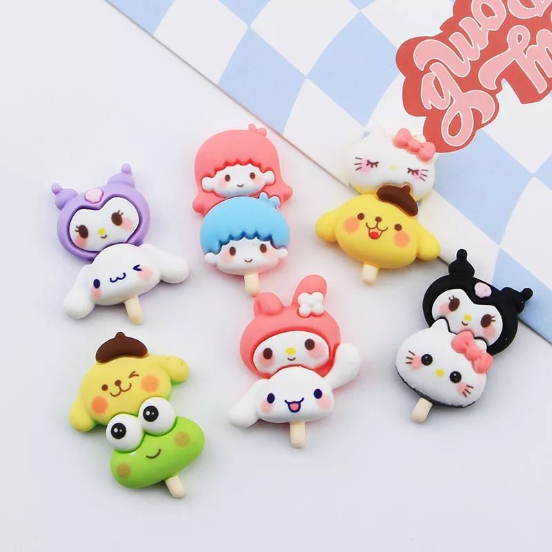 Resin Clay Sanrio candy lolipop double [2 pcs dan 10 pcs]