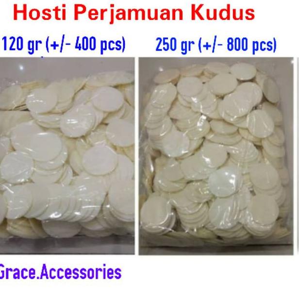

[PROMO M0H41] Hosti roti perjamuan kudus gereja rohani kristen katolik murah stok baru Stock Banyak