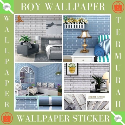 [COD] WALLPAPER STICKER TERMURAH !! HIGH QUALITY / WALLPAPER DINDING / WALLSTICKER 45CM X 5M