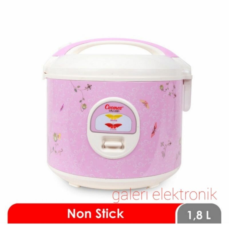 Rice cooker/ magic com Cosmos SNI original CRJ 3301,3306 3in1 1,8liter anti lengket