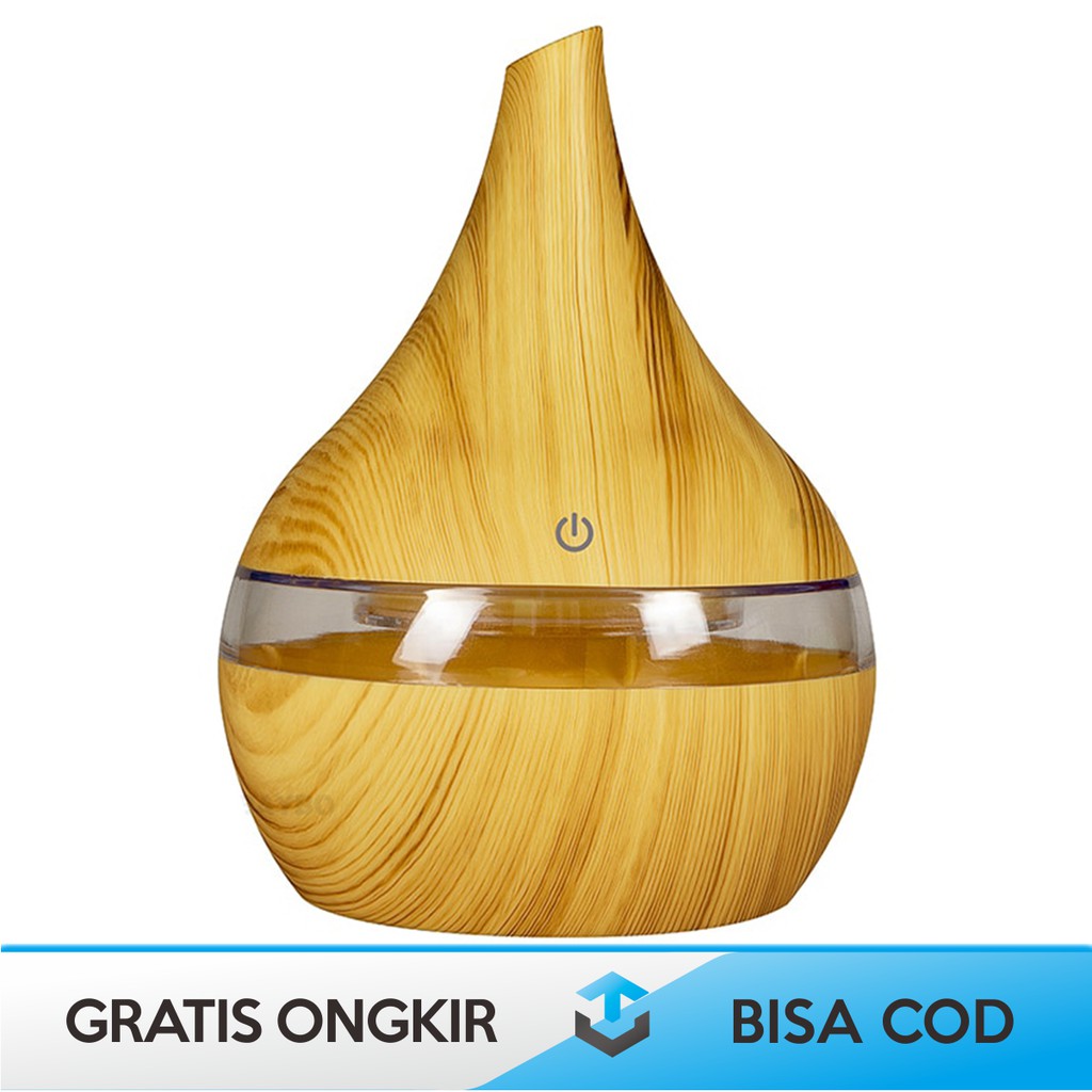 AIR HUMIDIFIER DIFFUSER AROMATHERAPY HUMI K-H98 ORIGINAL TAFFWARE KAYU - AROMATHERAPY DIFFUSER-Kuning