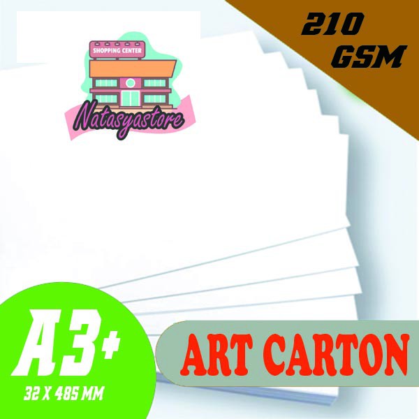 Art Carton Glossy 210g A3 plus | Kertas Art Paper Karton