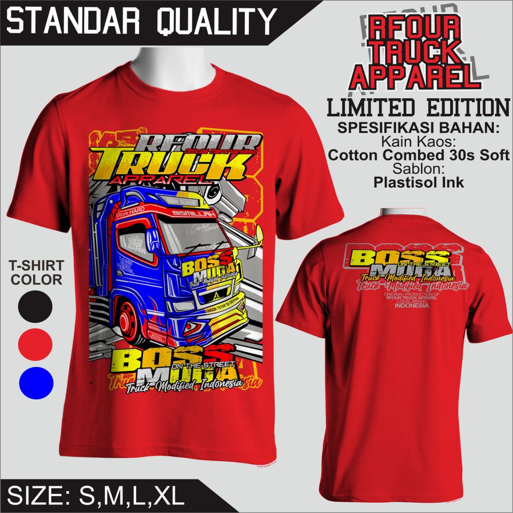 KAOS TRUK DEWASA NEW  BOS MUDA / KAOS TRUK ANTI GOSIP TERBARU 2020 / KAOS TRUK MANIA INDONESIA