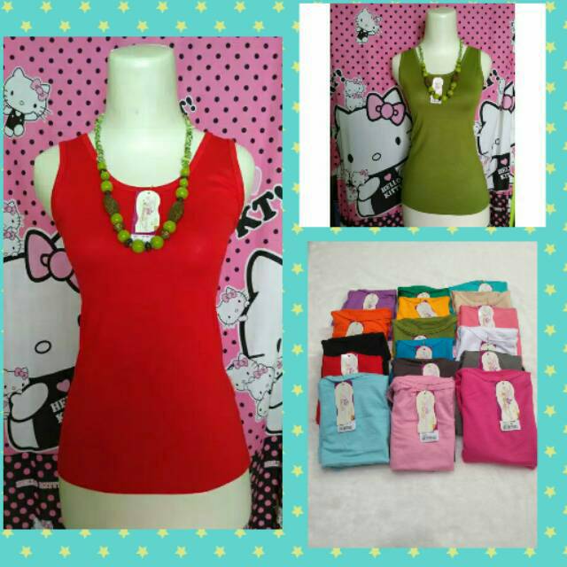 Thank Top One Shoulder Kaos Dalam Tali Besar Merk Miranda Grade A