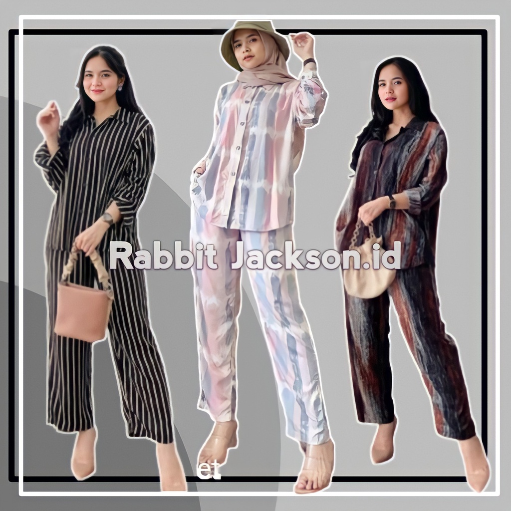 BAJU ONE WAN ON SET DAILY OOTD PAJAMAS PIYAMA PAKAIAN TIDUR CELANA SETELAN SETCEL TIE DYE 1 SATU KEMEJA BAHAN KATUN RAYON TWILL VISCOSE MODEL MOTIF TERBARU PREMIUM WANITA DEWASA TANGAN LENGAN PANJANG KEKINIAN JUMBO MURAH 2022 FASHION KOREAN STYLE LD 120