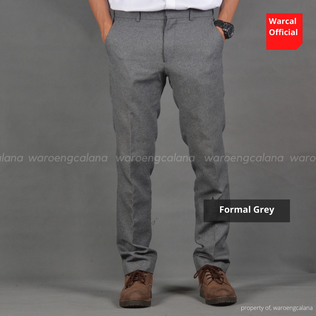 Celana Kerja Casual Formal Grey