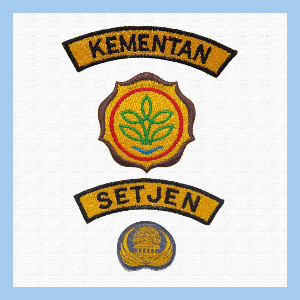 Bordir 1 Set Logo Lokasi Kementan Setjen Korpri