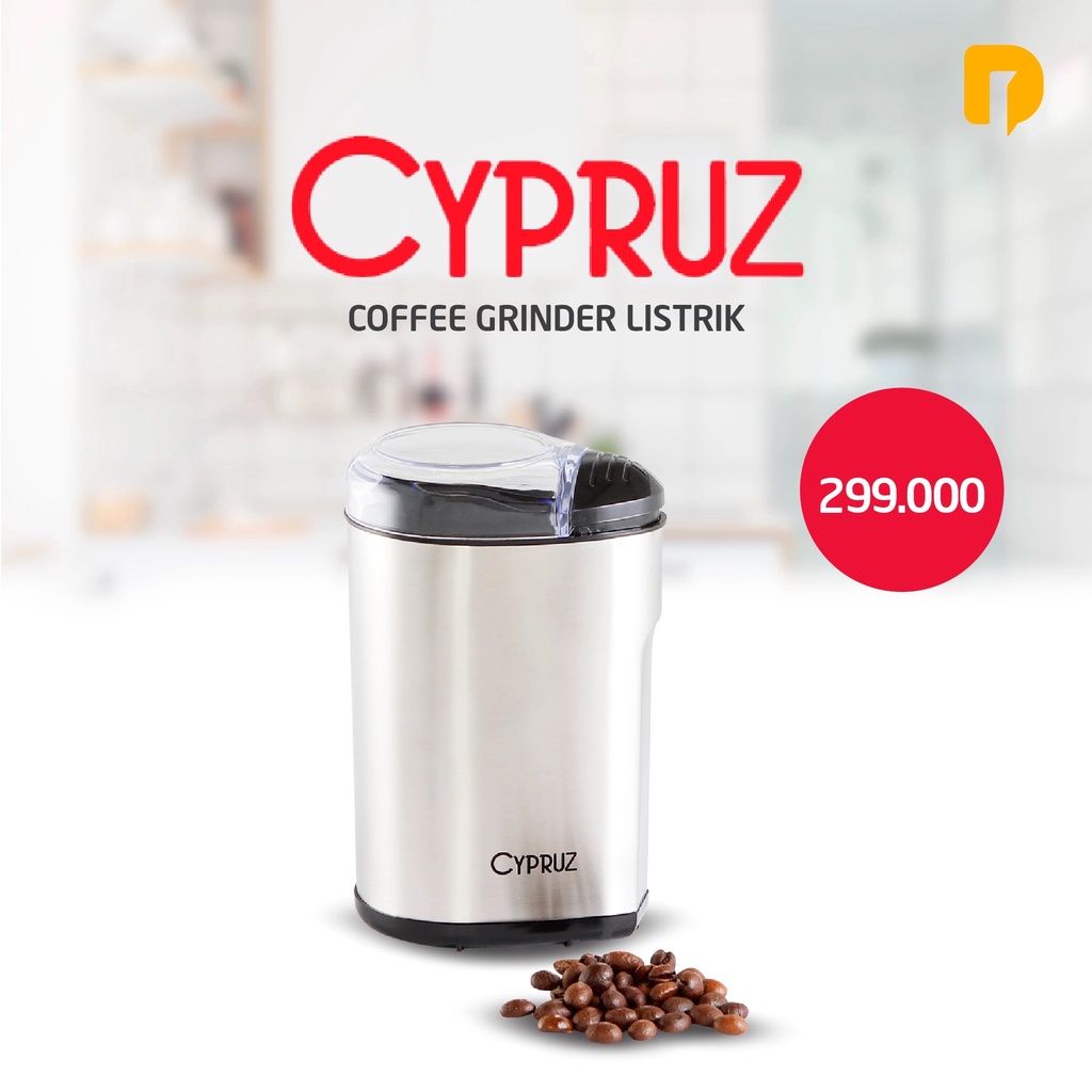 CYPRUZ ELECTRIC COFFEE GRINDER LISTRIK ELEKTRIK MESIN ALAT PENGGILING BIJI KOPI CAFE SHOP MURAH AWET