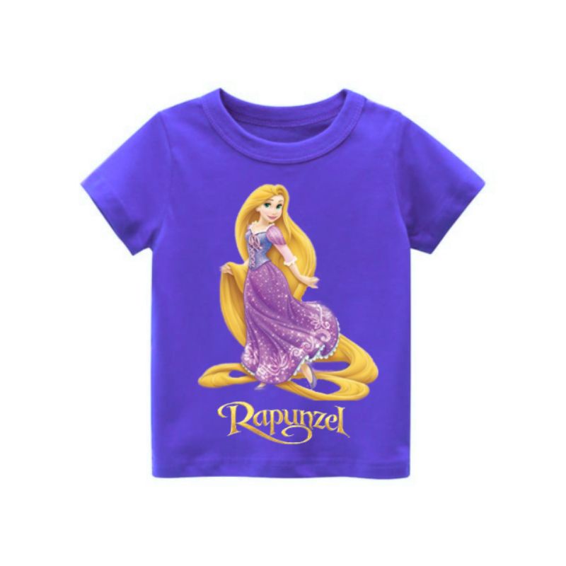 kaos anak perempuan princess rapunzel