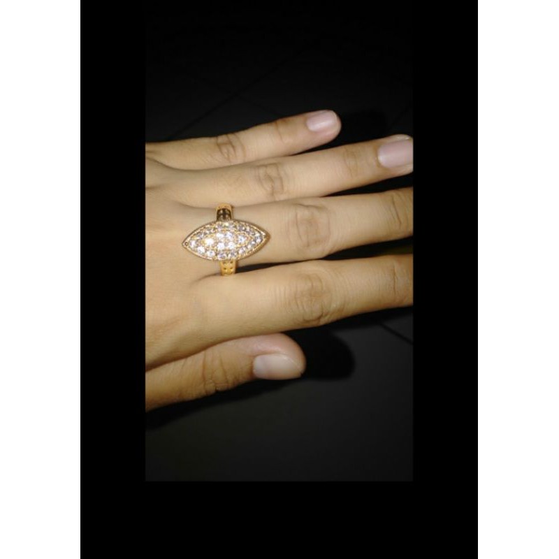 Cincin markis mata gold lapis emas24k