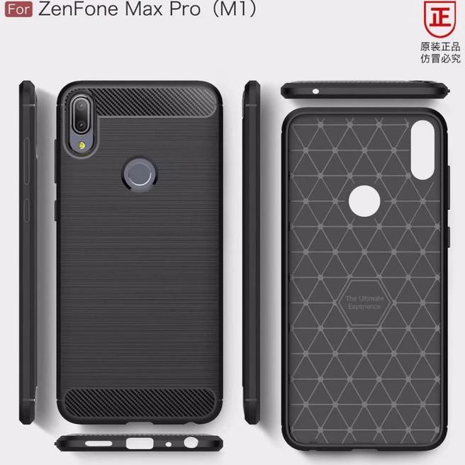 Case Asus Zenfone Max Pro M1 - Rugged Armor - Hitam - Izhar.Farida