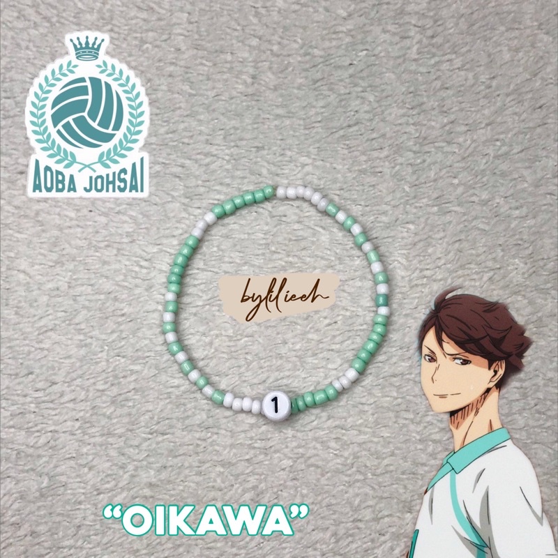 baca deskripsi |GELANG HAIKYUU/Haikyuu beads bracelet(AOBA JOHSAI TEAM)