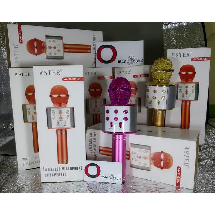 MIC BLUETOOTH WIRELESS WS858 - MIC KARAOKE WS 858