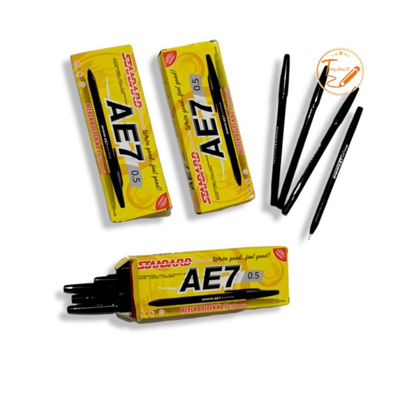 

Pulpen Standar AE7 Hitam 0.5mm