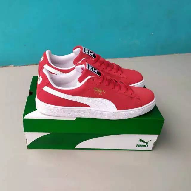 PUMA SUEDE RED WHITE ORIGINAL INDONESIA