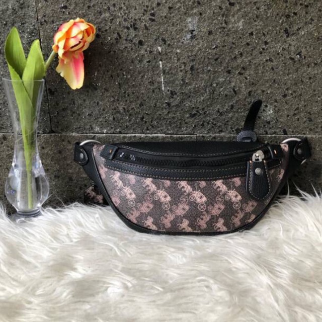 COACH Rivington Belt Bag 7 With Horse And Carriage Print waist bag fanny pack bum bag