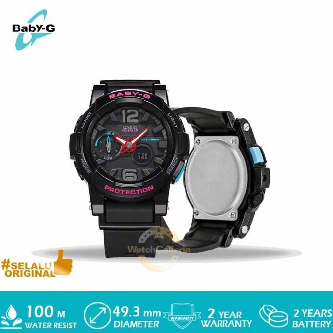 Casio BABY-G BGA-180-1BDR / BGA 180 BDR / BGA180 ORIGINAL barang ada
