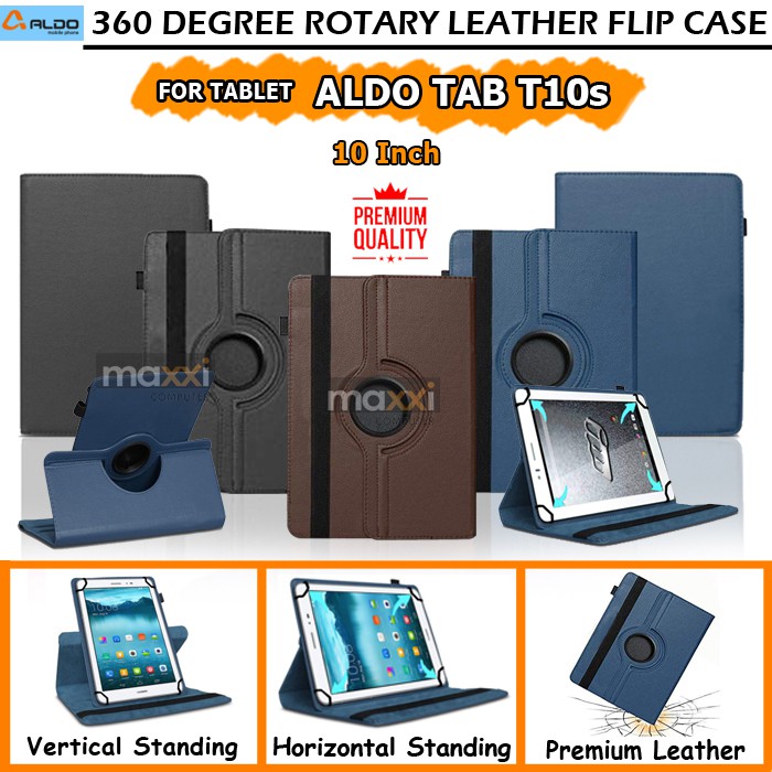 Aldo Tablet Tab T10s 10" Inch Bookcover Flipcover Flipcase Flip Case Casing Book Cover Sarung Kesing
