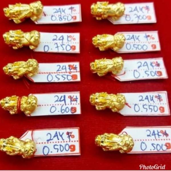 Emas Asli 24 Karat Hongkong Naga Pixiu Kode Q7080 Shopee Indonesia