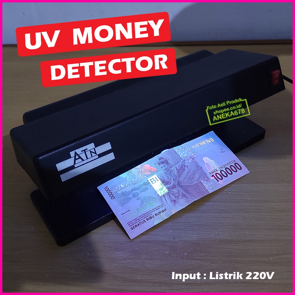 LAMPU UV MONEY DETECTOR ULTRAVIOLET Detektor UANG Palsu Black light Ultra Violet