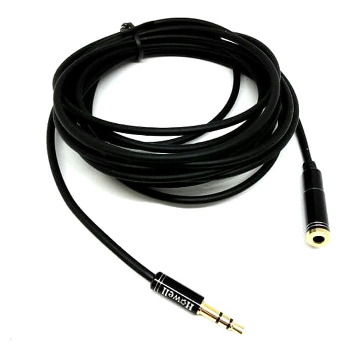 Kabel Extension Aux Audio 3.5mm 2m Cable Audio Perpanjangan Aux 2 Meter Howell